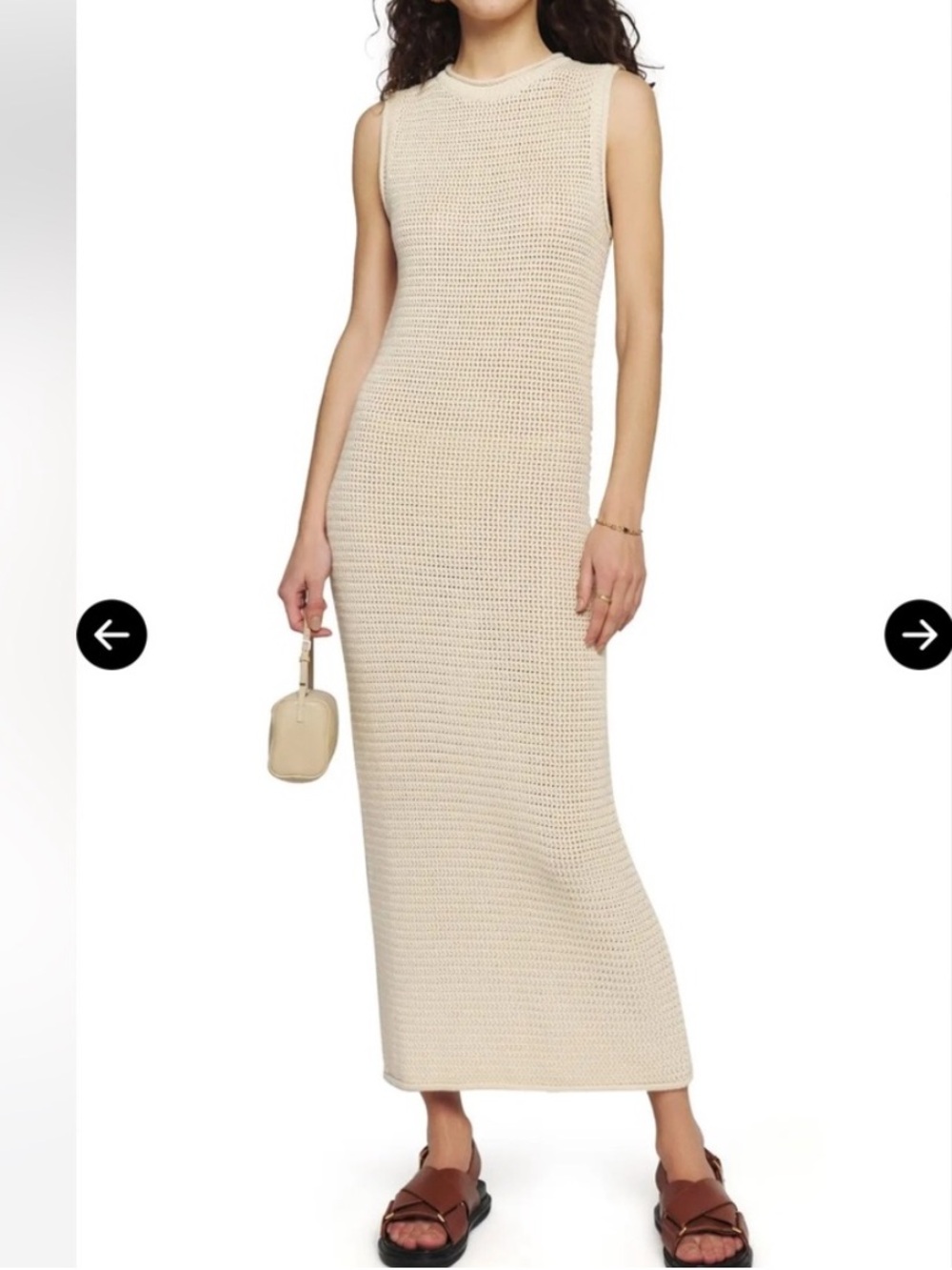 Reformation Nolan Crochet Dress